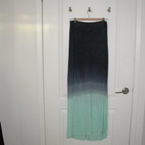Navy Blue and Turquoise Tie Dye Skirt